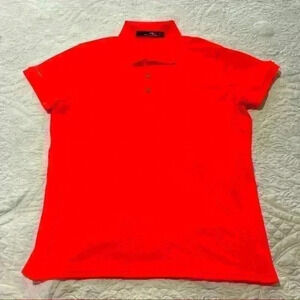Womens Ralph Lauren‎ Bright Orange golf shirt - Size Large